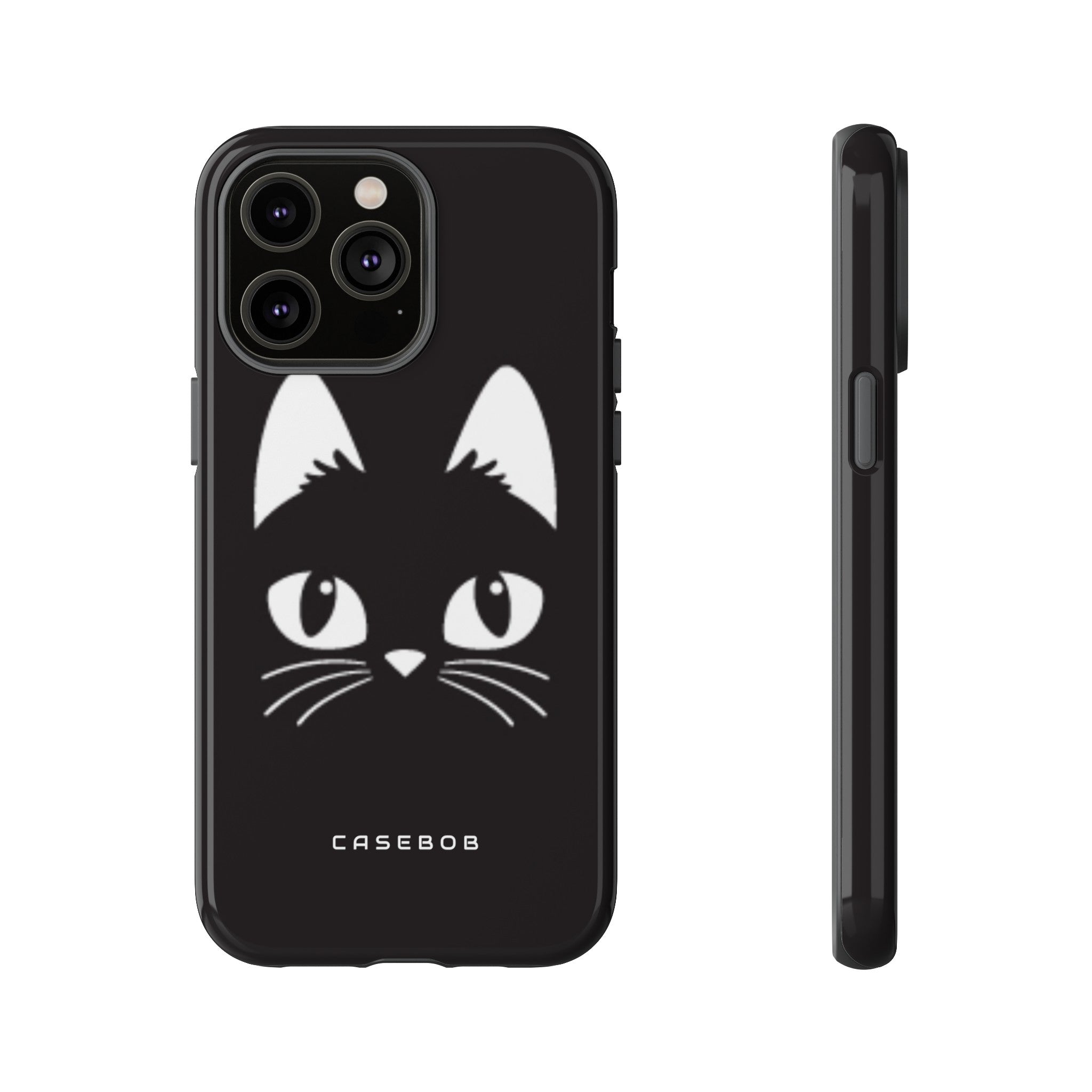 Cartoon Cat Icon - Protective Phone Case