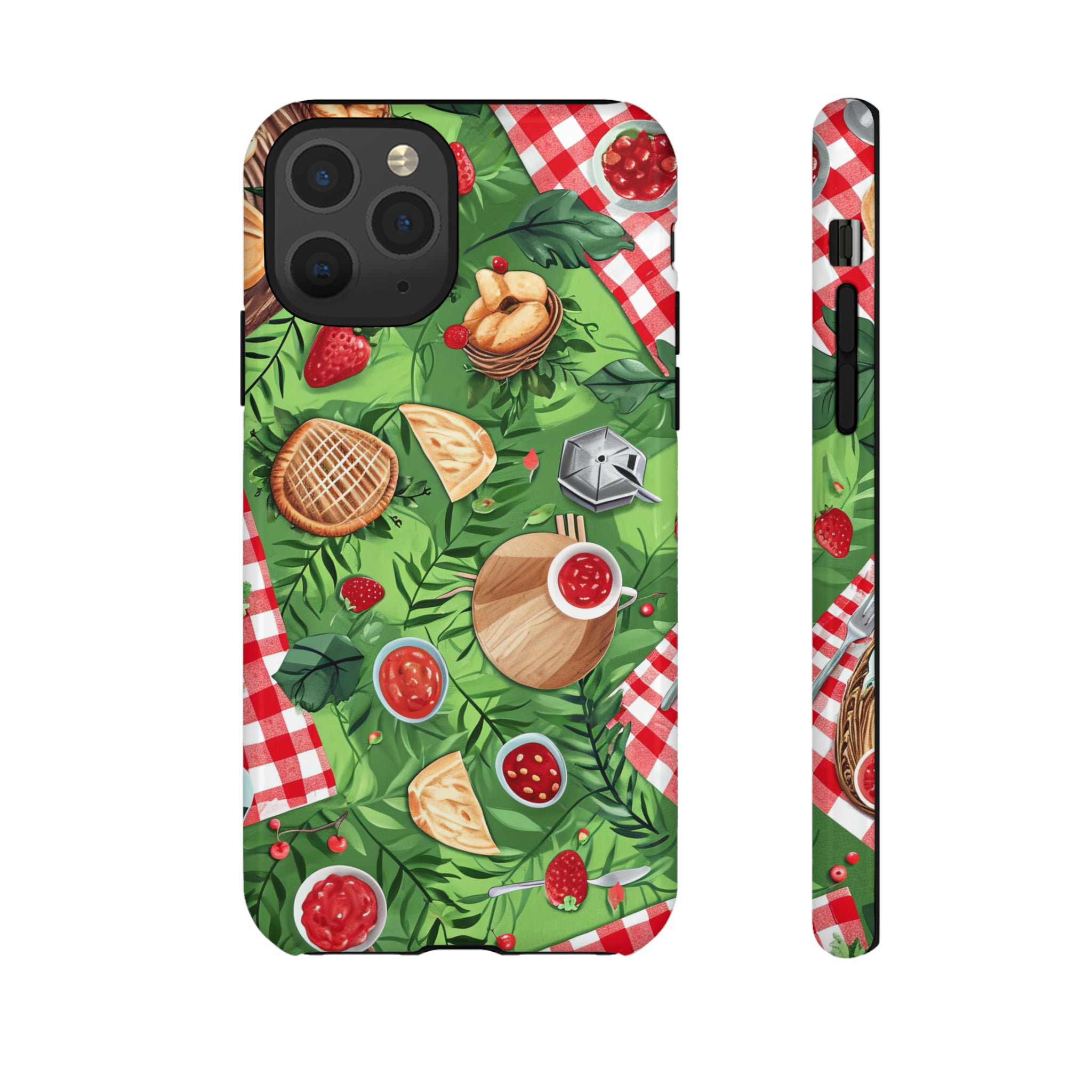 Picnic Love Checkered Bliss - Protective Phone Case