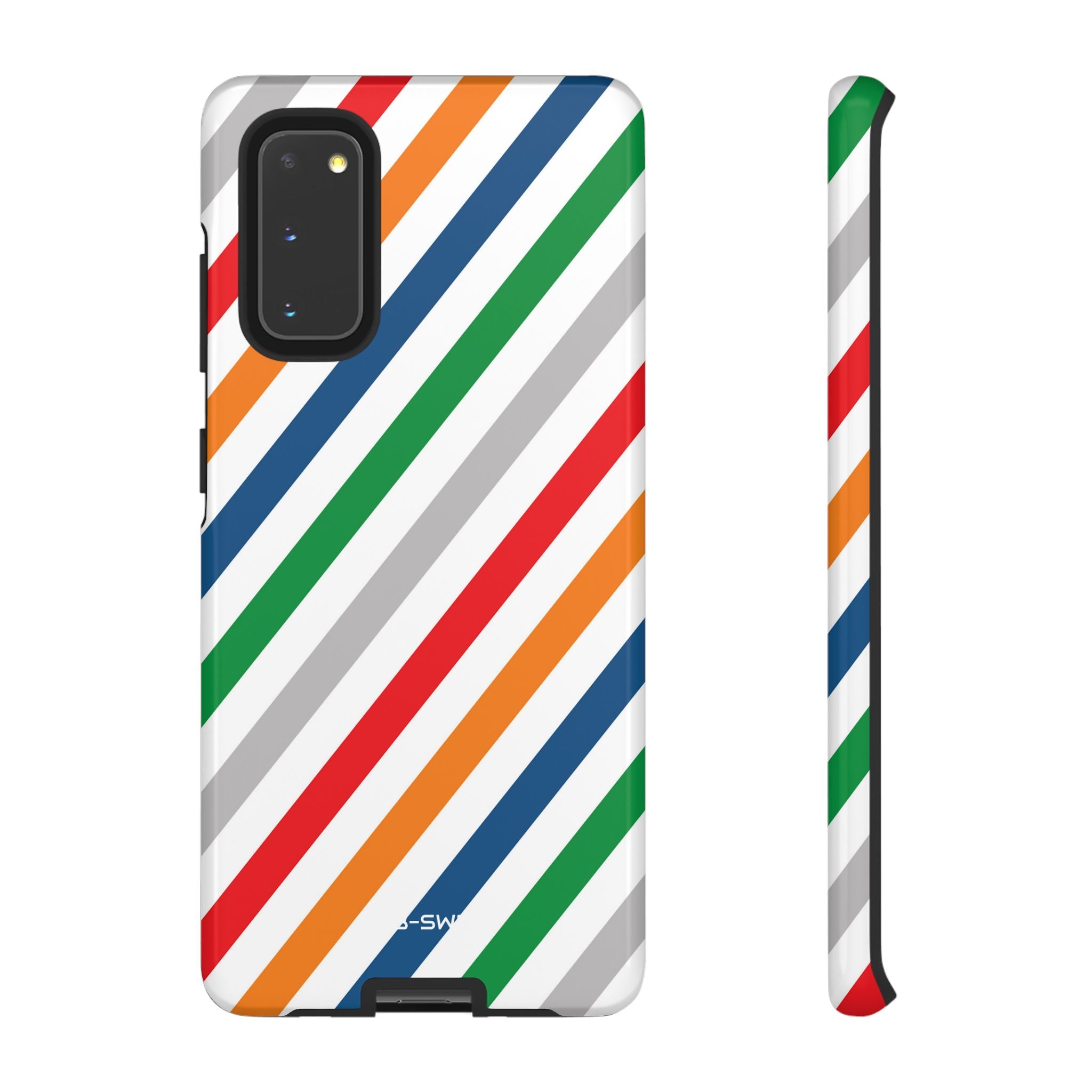 Vibrant Geometric Stripes - Samsung Case
