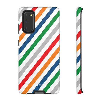 Vibrant Geometric Stripes - Samsung Case