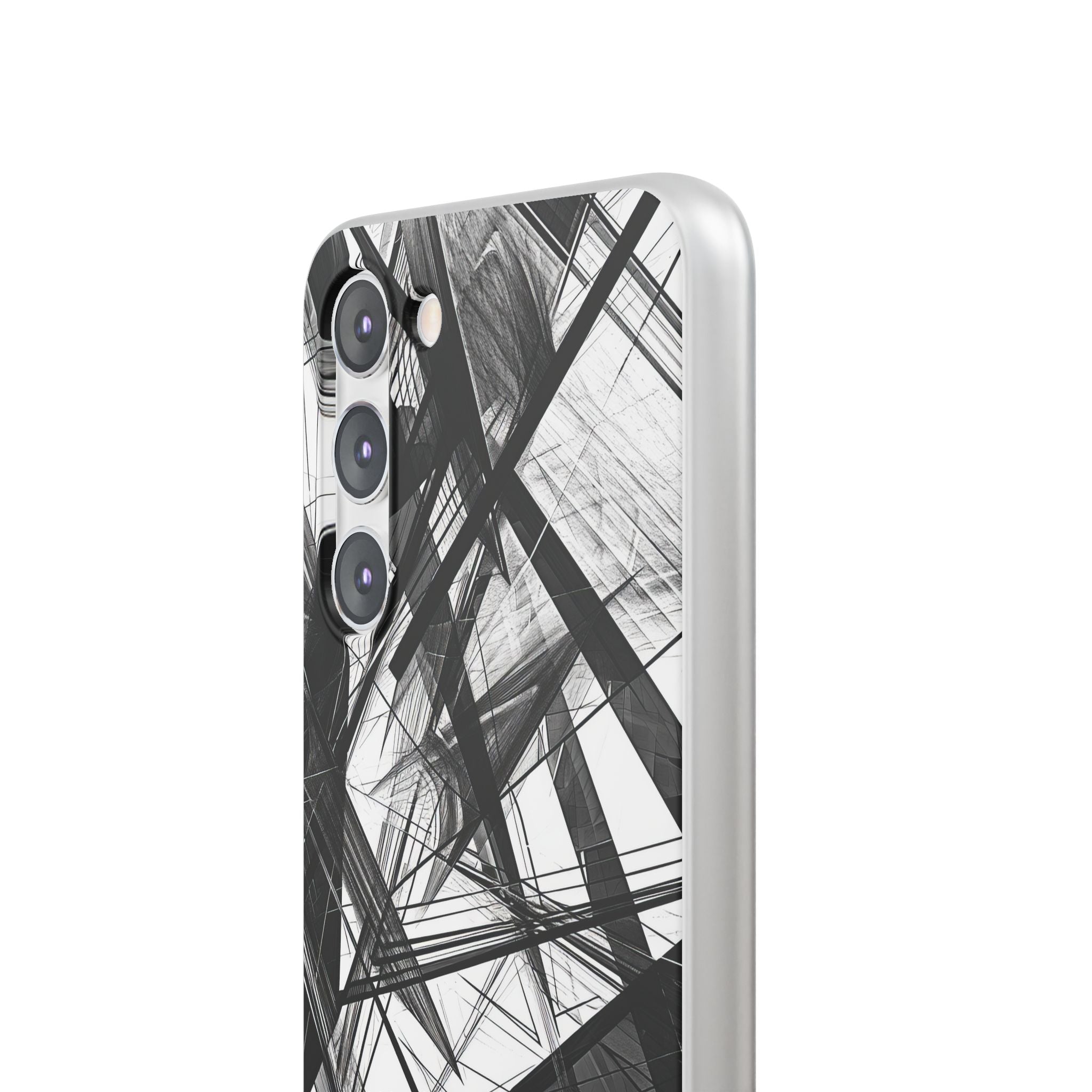 Monochrome Chaos | Flexible Phone Case for Samsung Galaxy