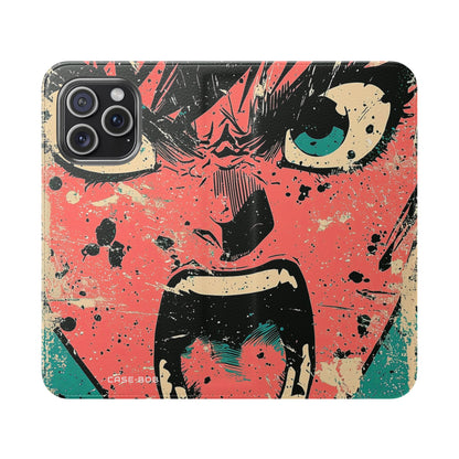Shouting Face Burst - iPhone 15 Pro Max Case - Wallet