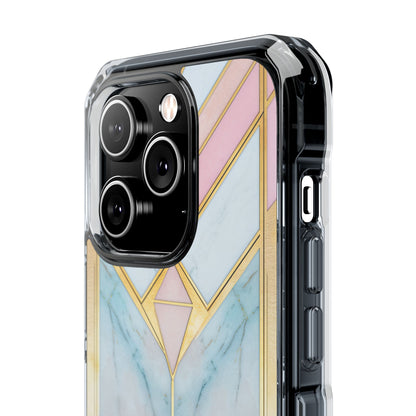 Gold Pink Art Deco - Clear Impact iPhone 14 Phone Case