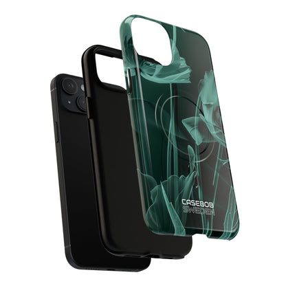 Teal Bloom Radiance iPhone 15 - Tough+