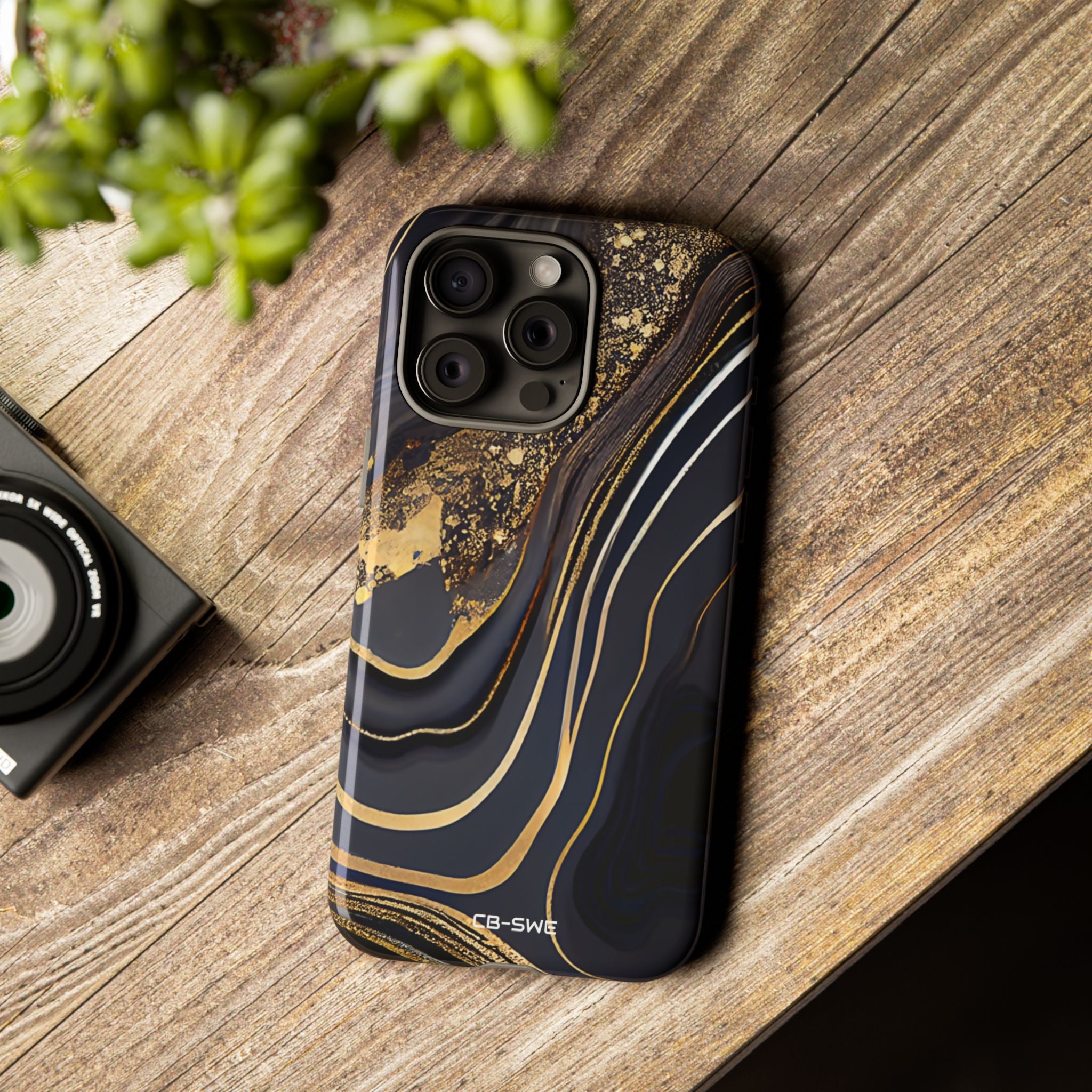 Elegant Gold Streams - iPhone Case