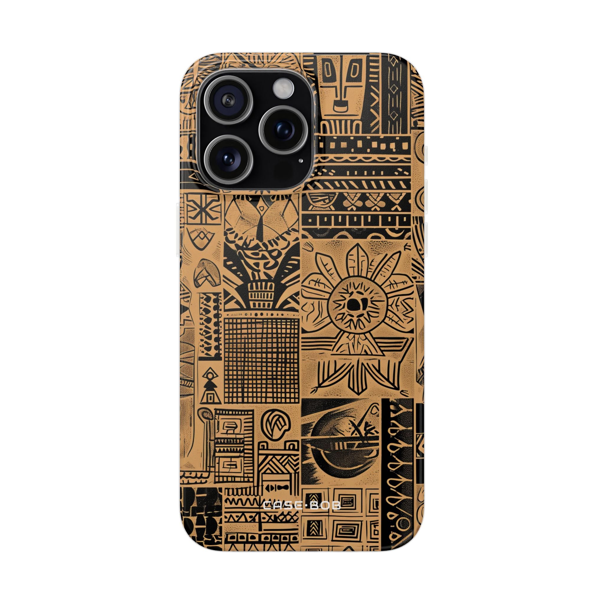 Tribal Faces iPhone 15 Pro Max Case - Soft