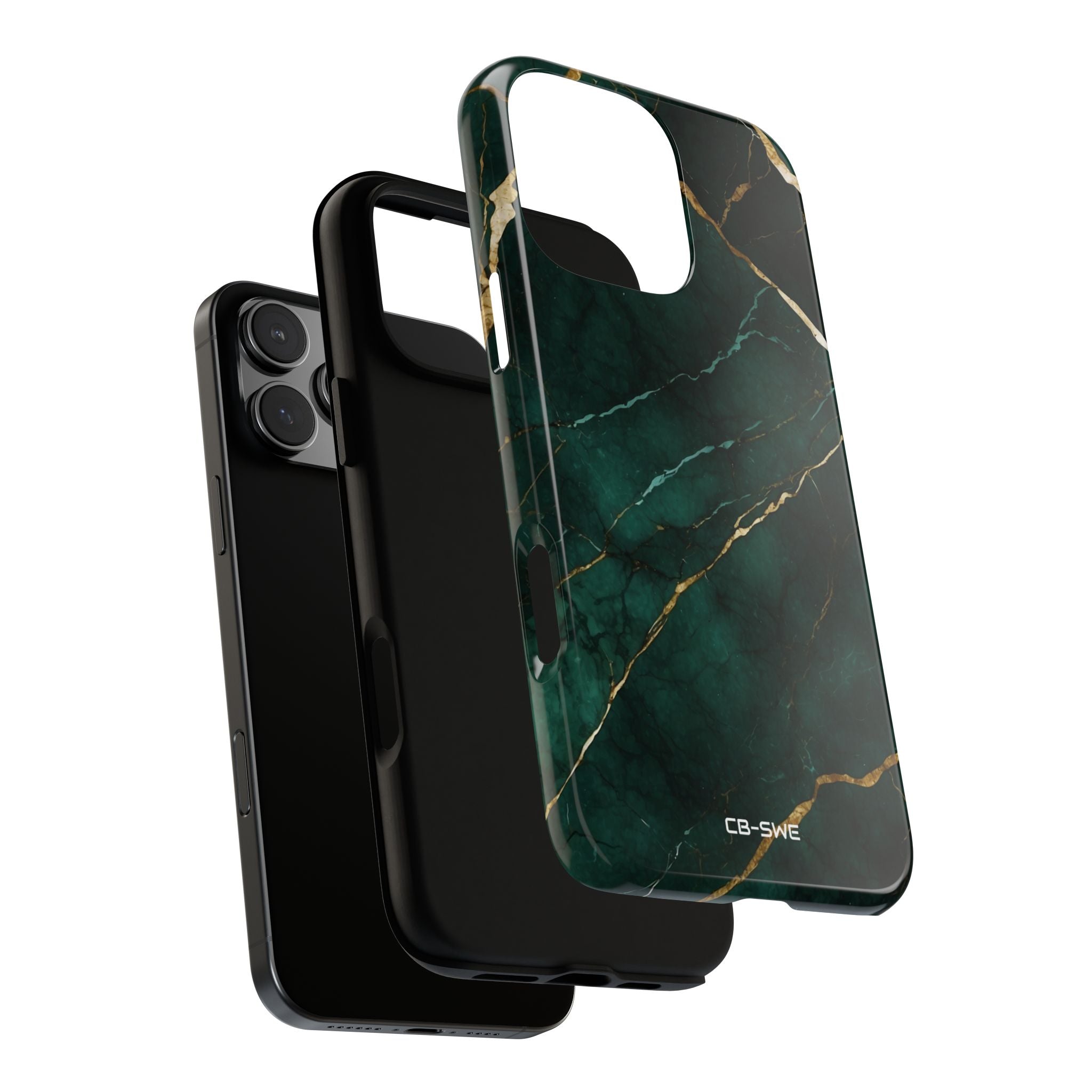 Emerald Veins Flow - iPhone Case