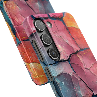 Cracked Earth Mosaic - Slim Samsung S23 Phone Case