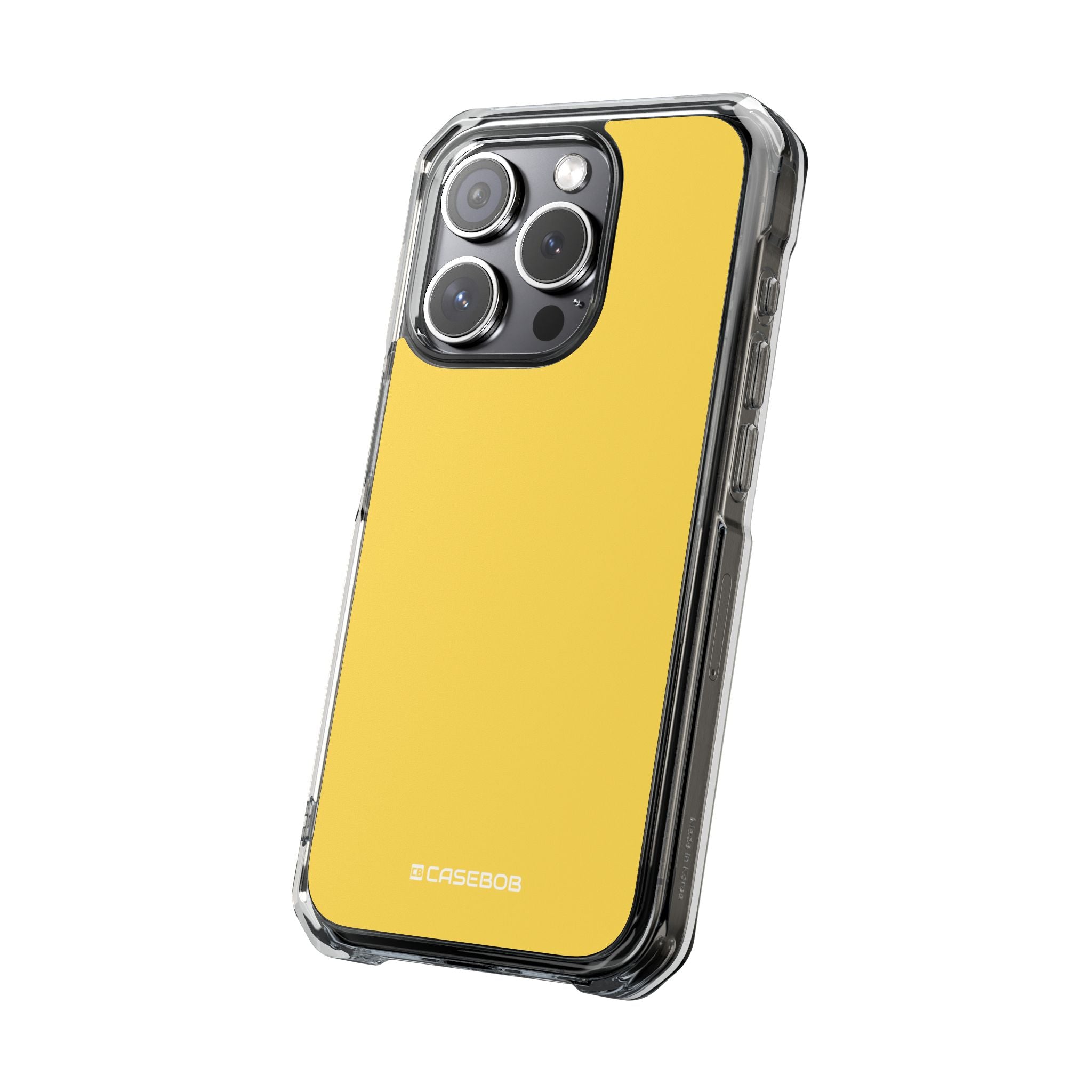 Mustard Yellow - Clear Impact Case for iPhone