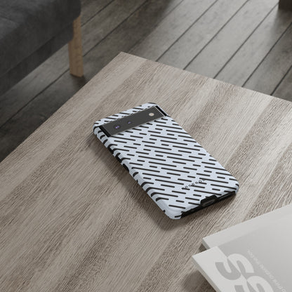 Monochrome Dash - Protective Phone Case