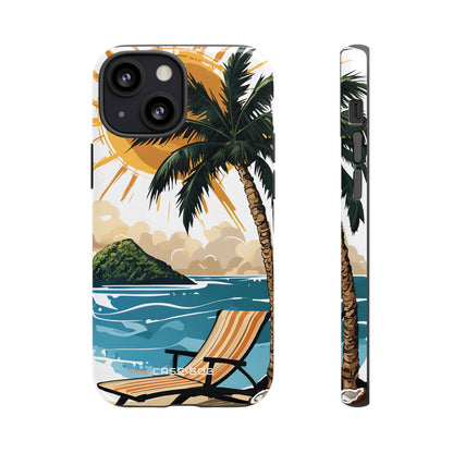 Sunny Palm Breeze iPhone 13 Mini Case - Tough
