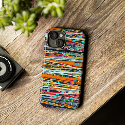 Oil painting - Stripe - Protective Phone Case