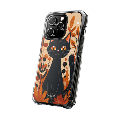 Autumnal Cat Whimsy iPhone Case - Impact