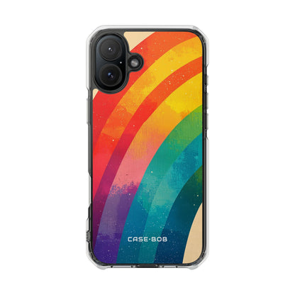 Textured Rainbow Arc iPhone 16 Plus Case - Impact