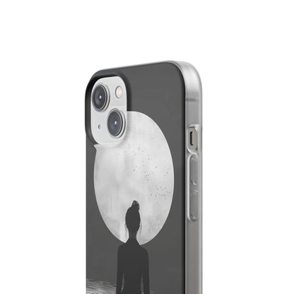 Zen Serenity Moon Reflection iPhone 14 - Flexi Phone Case