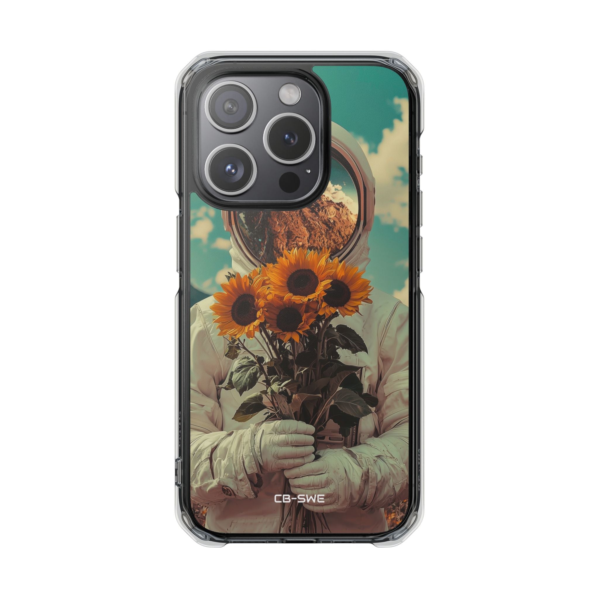 Sunflower Spacesuit Shine iPhone Case - Impact