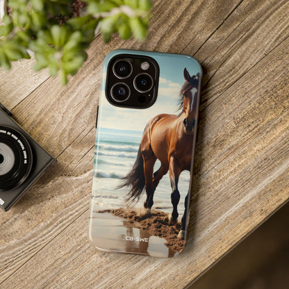 Horse Gallops Shoreline - iPhone Case
