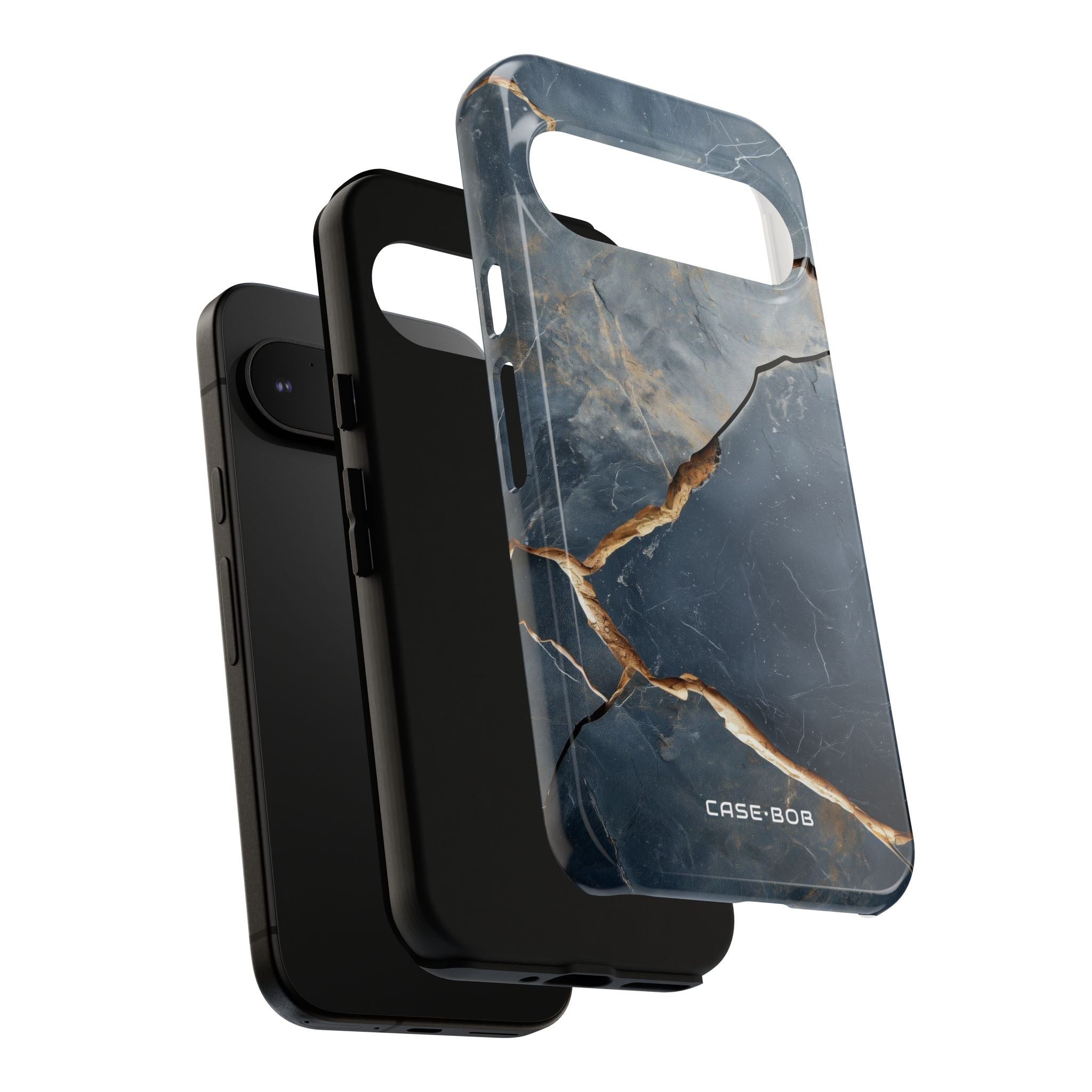 Jagged Vein Navy Google Pixel 9 Case - Tough