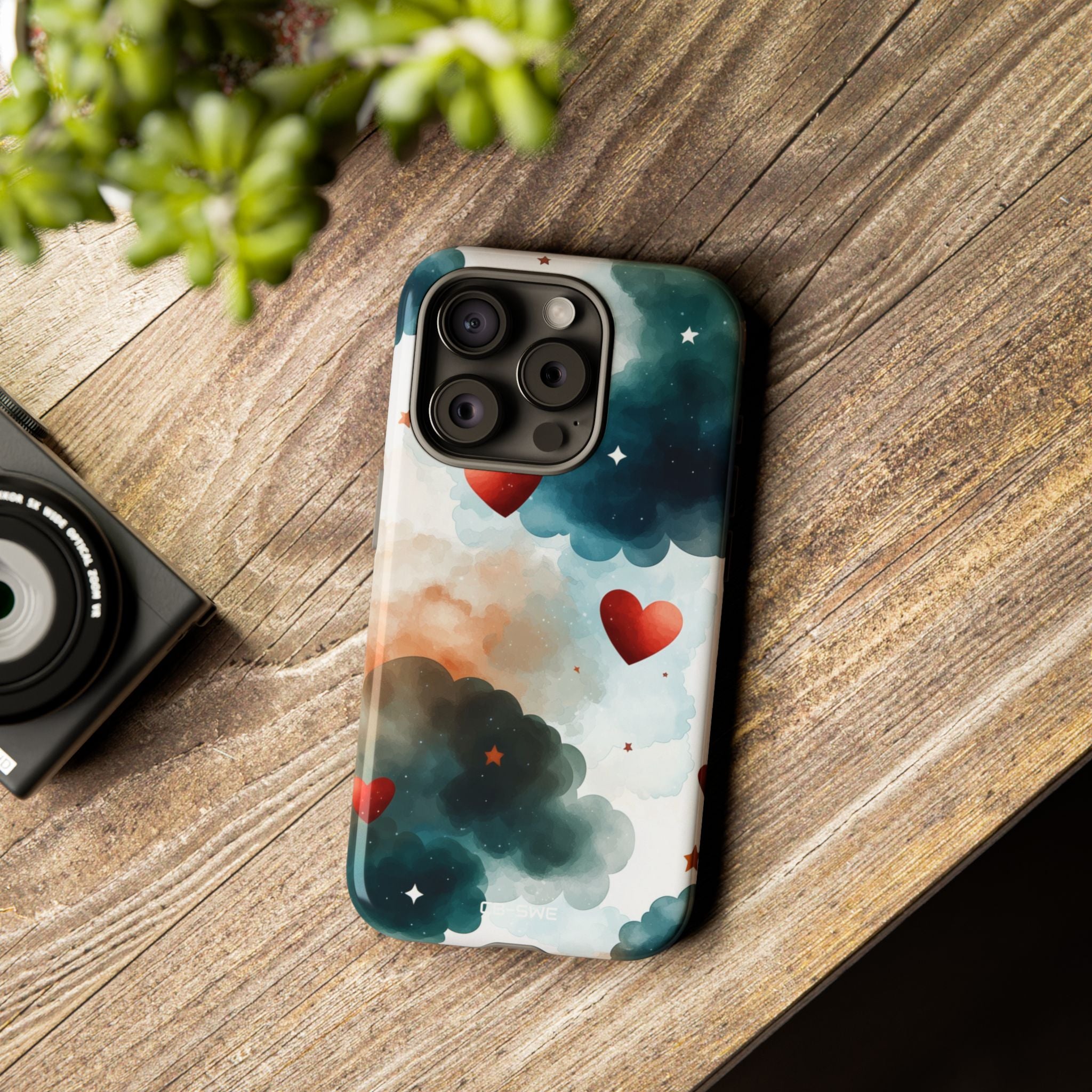 Floating Hearts Dance - iPhone Case