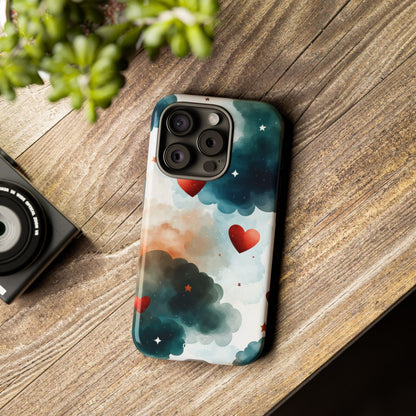 Floating Hearts Dance - iPhone Case