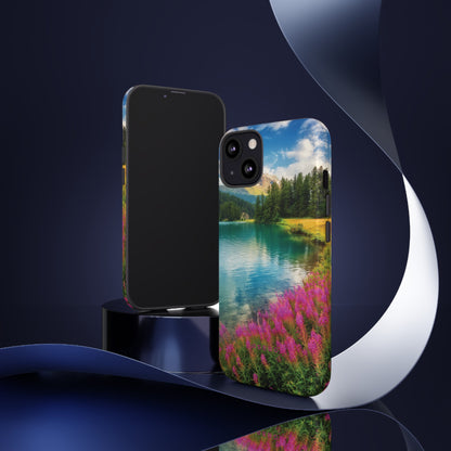 Azure Alpine Lake Phone Case - Protective Phone Case