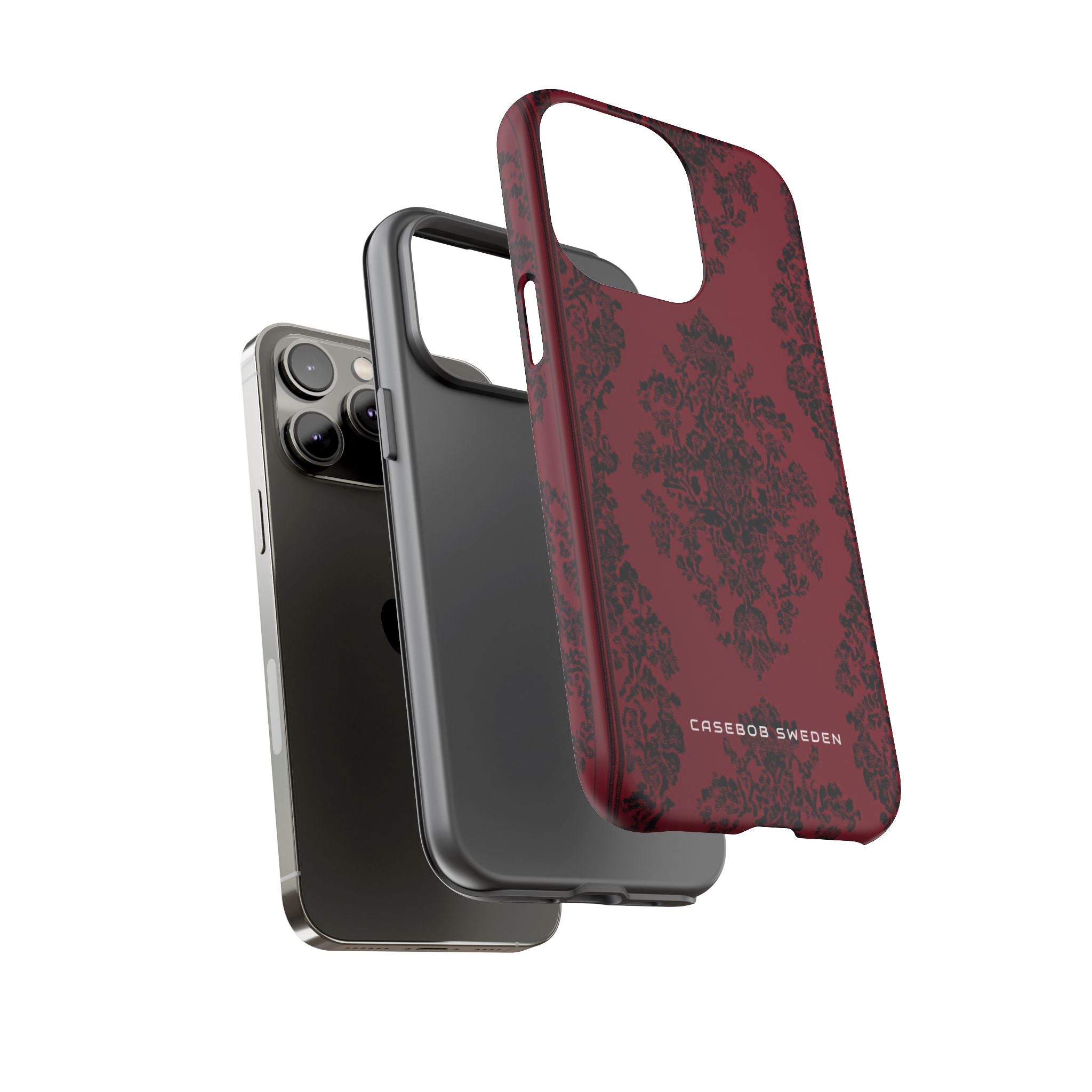 Gothic Crimson Elegance iPhone 14 - Tough Phone Case