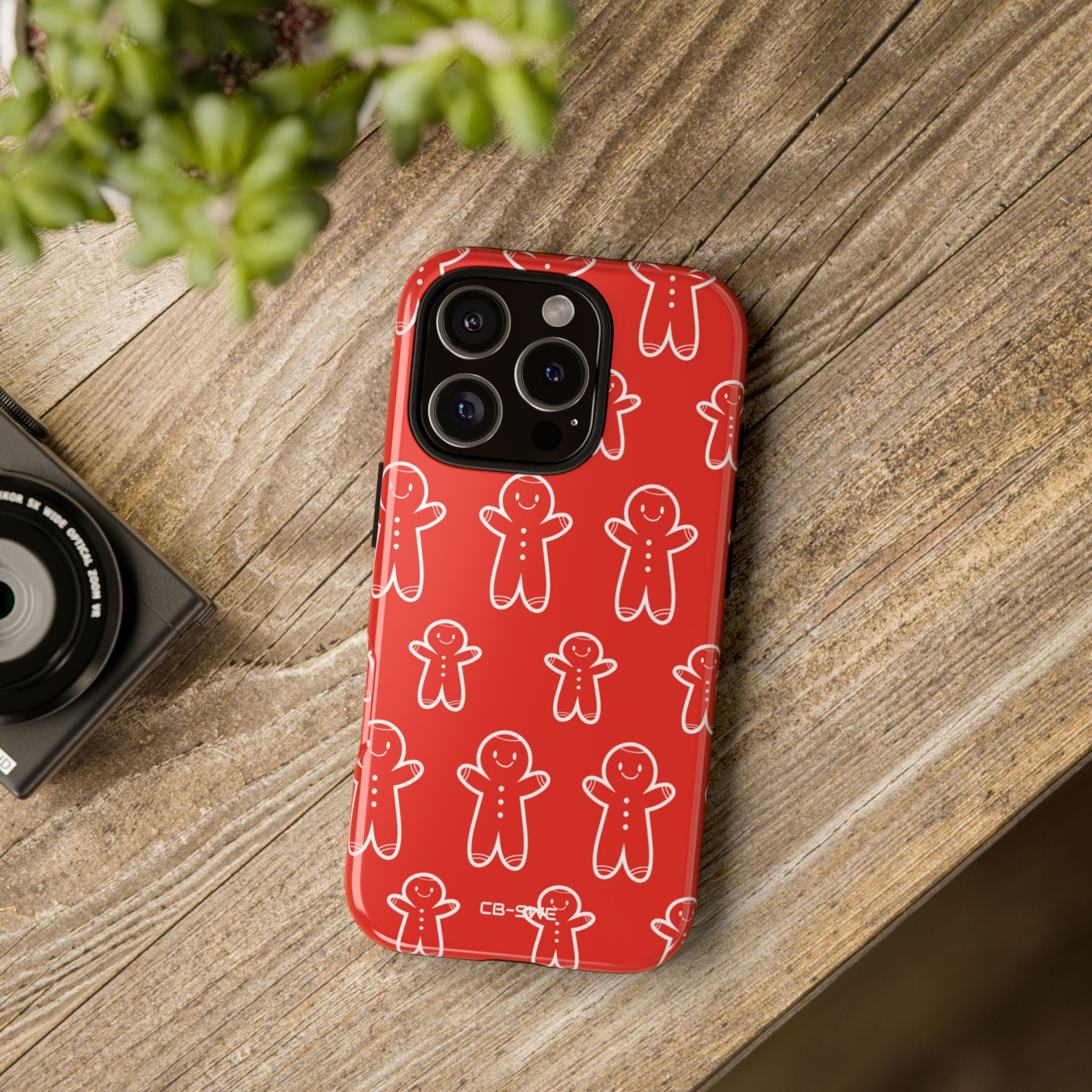 Gingerbread Men Play - iPhone Case