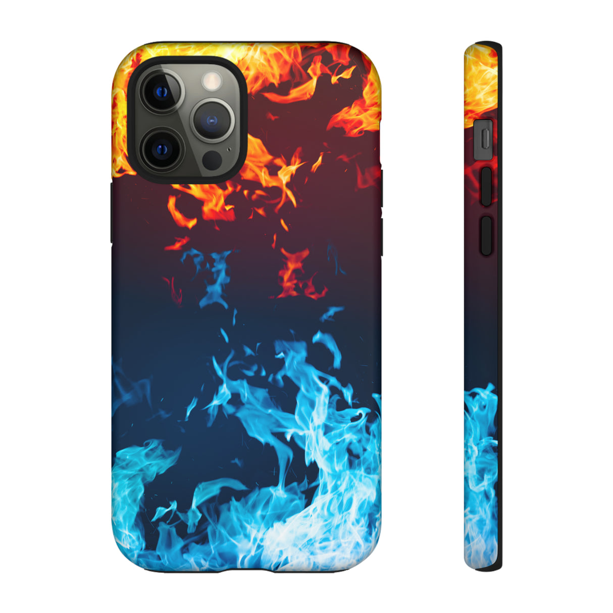 Red & Blue Flames - Protective Phone Case