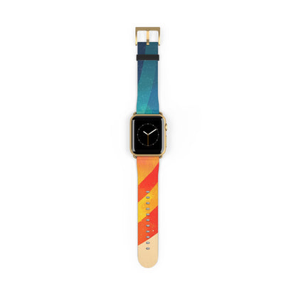 Curved Rainbow Breeze - Watch Band
