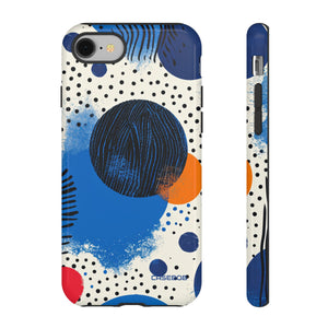 Blue Tranquil Geometry - Protective Phone Case