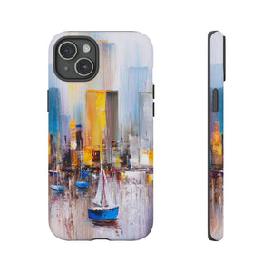 Oil Painting - Manhattan Bay - Protective Phone Case