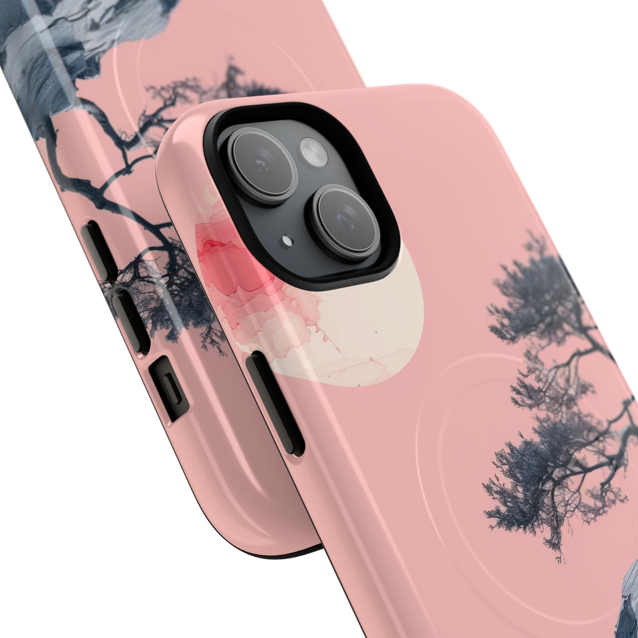 Crimson Moon Tree iPhone 15 Plus Case - Tough+