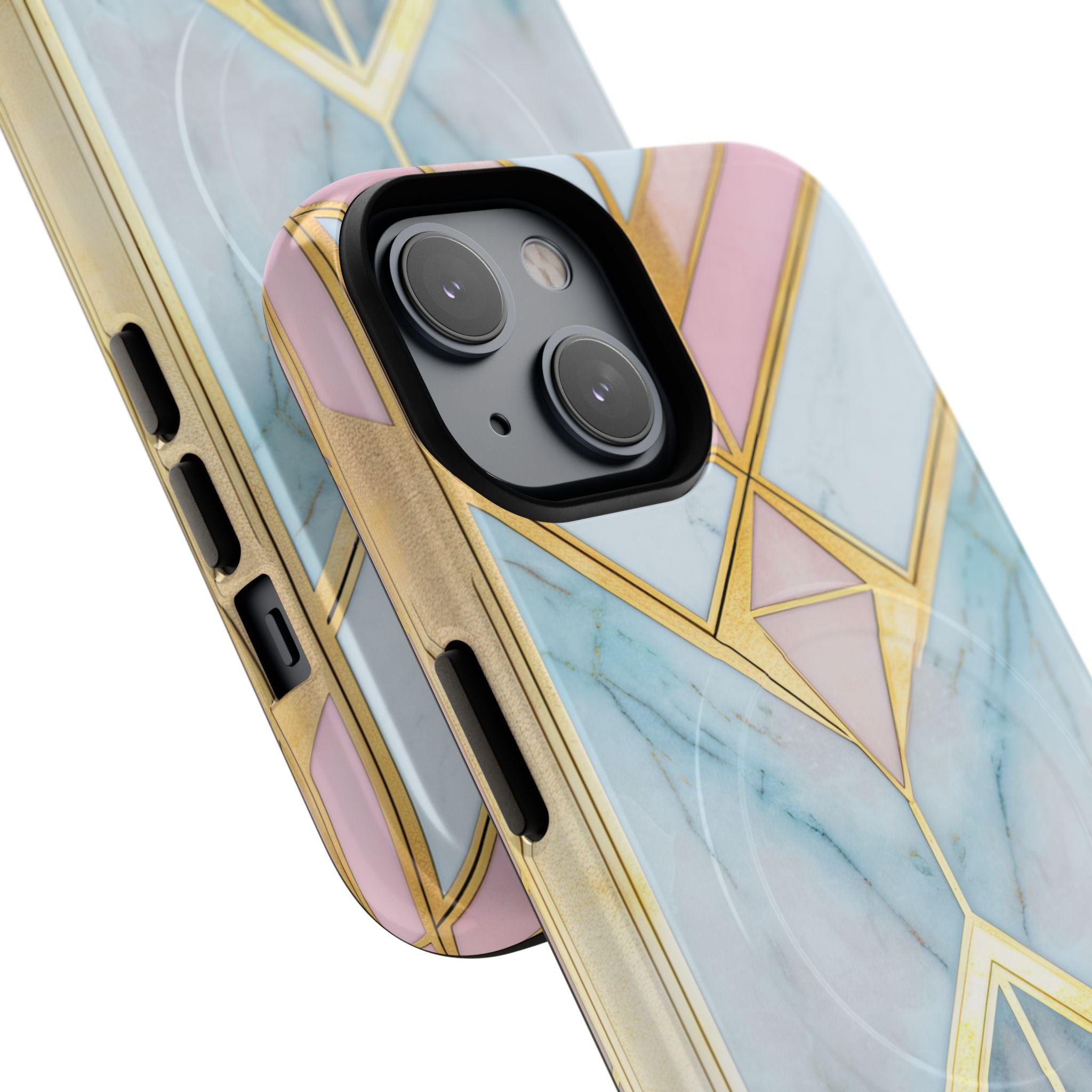 Gold Pink Art Deco - Tough + MagSafe® iPhone 14 Phone Case