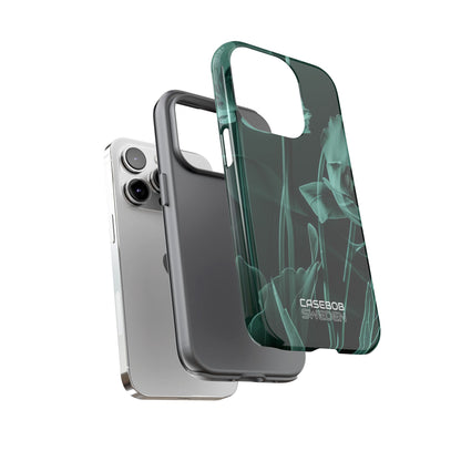 Teal Bloom Radiance iPhone 14 - Tough