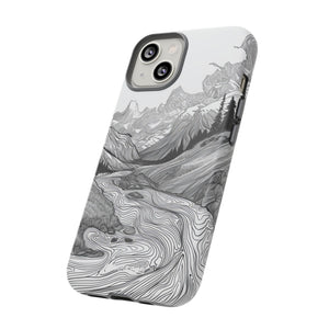 Monochrome Serenity | Protective Phone Case for iPhone