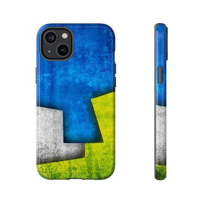 Blue Abstract Art - Protective Phone Case