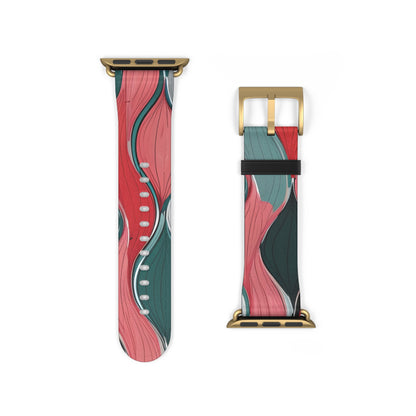 Leaf Spiral Pink - Watch Band