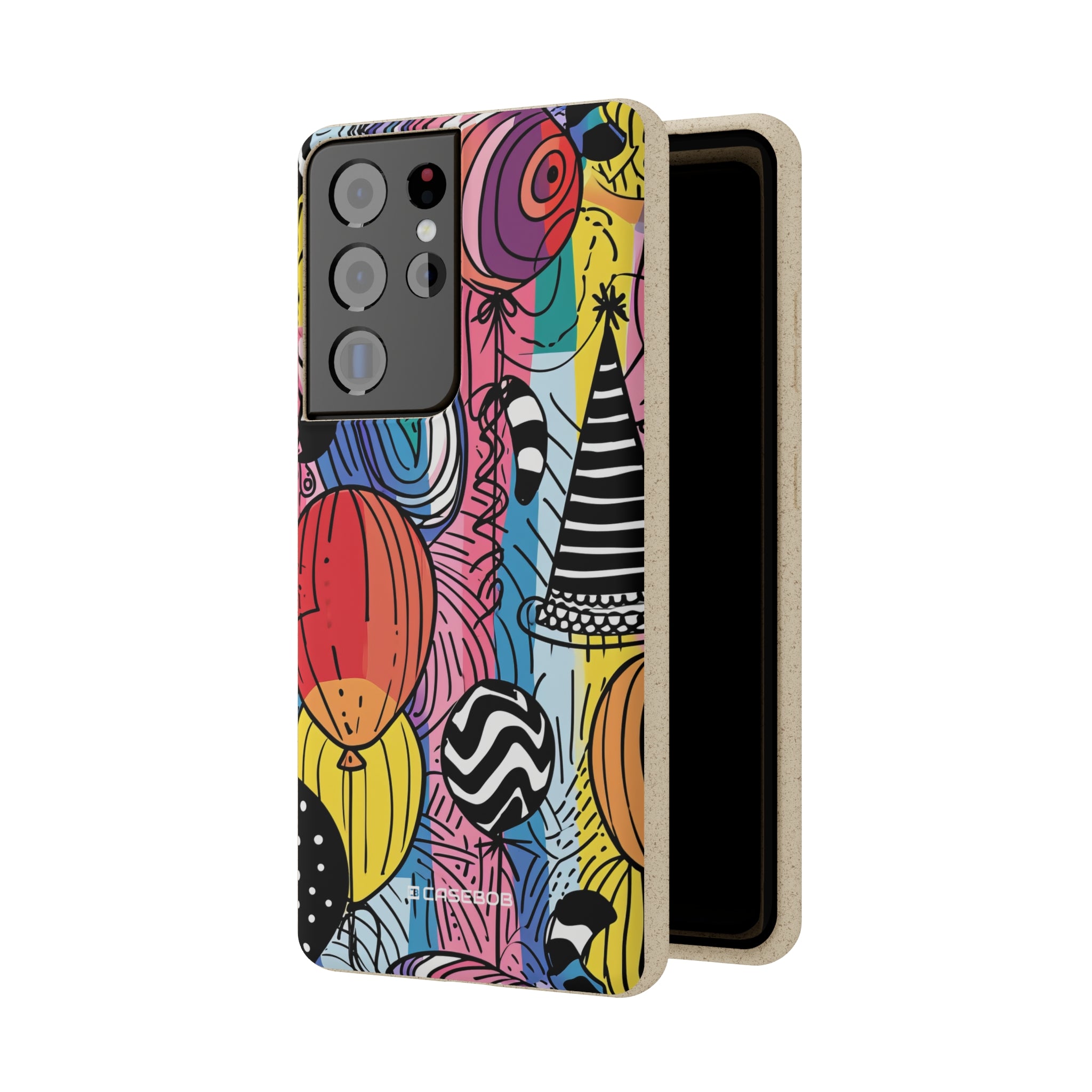 Vibrant Party Whimsy | Biodegradable Phone Case