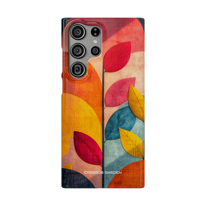 Abstract Orange Blue Design - Slim Samsung S23 Phone Case