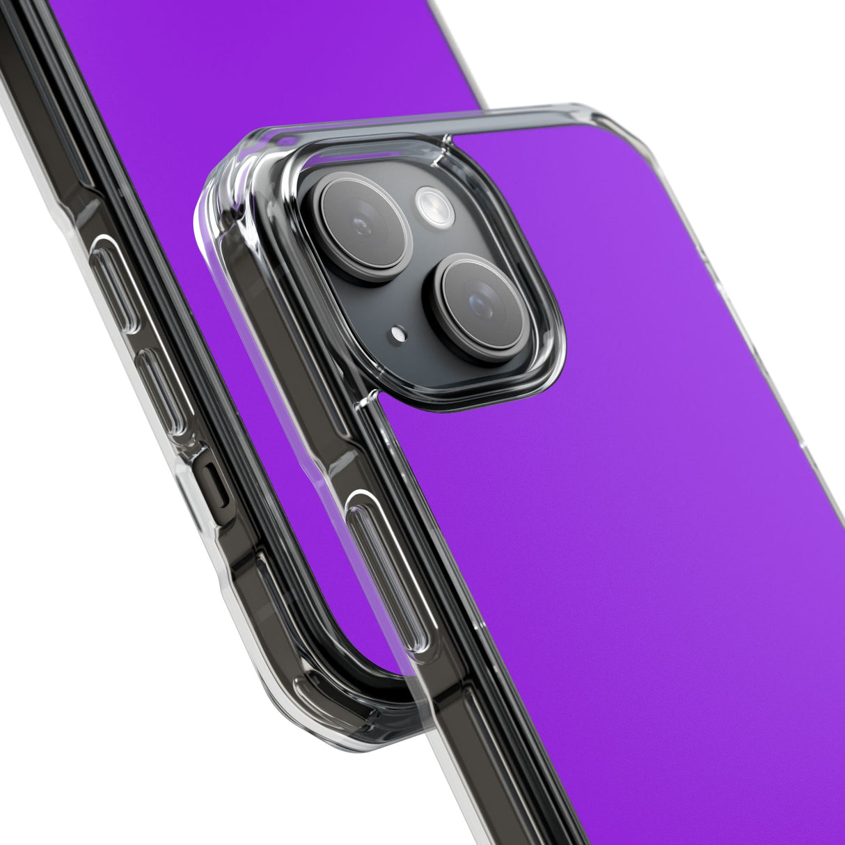 Purple Charm | Handyhülle für iPhone (Clear Impact Case - Magnetisch) 