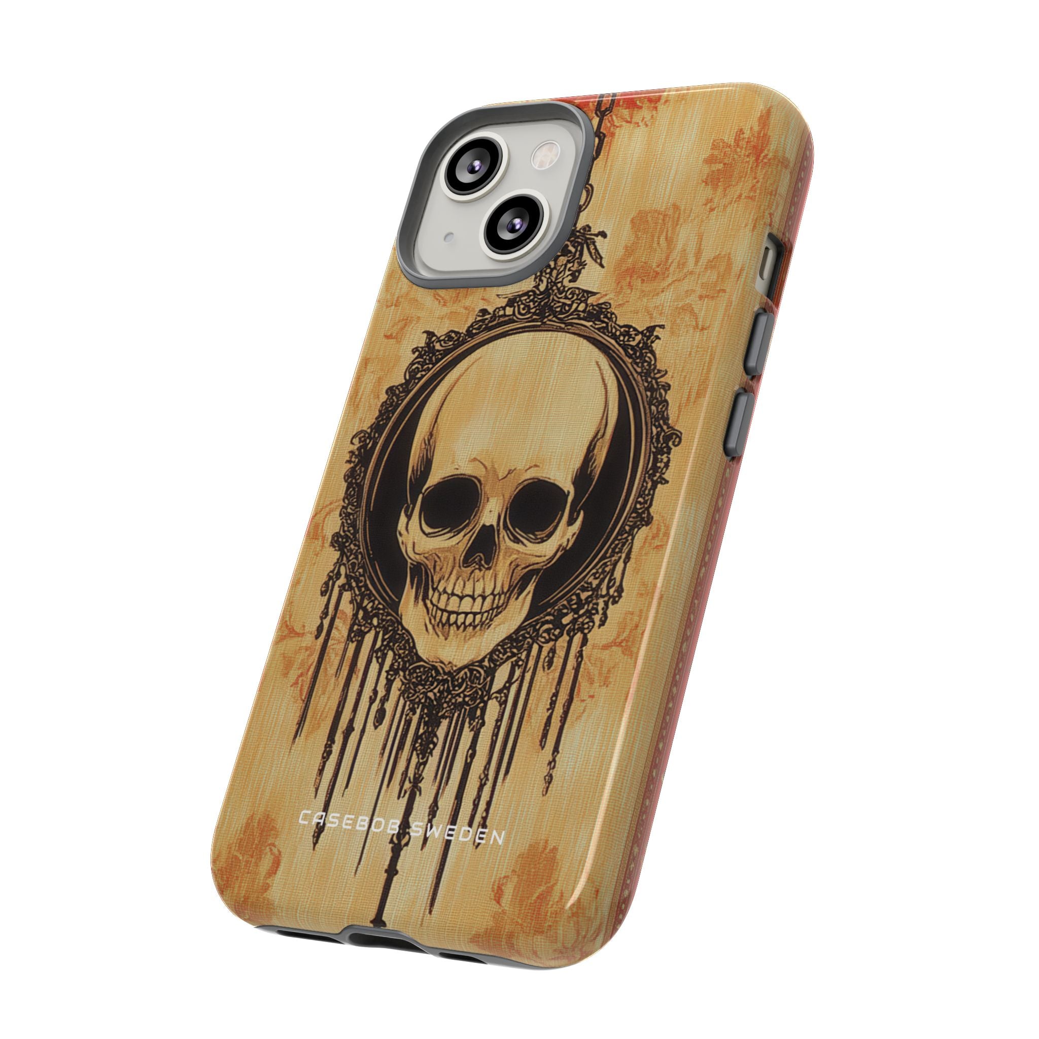 Gothic Skull Elegance iPhone 14 - Tough Phone Case