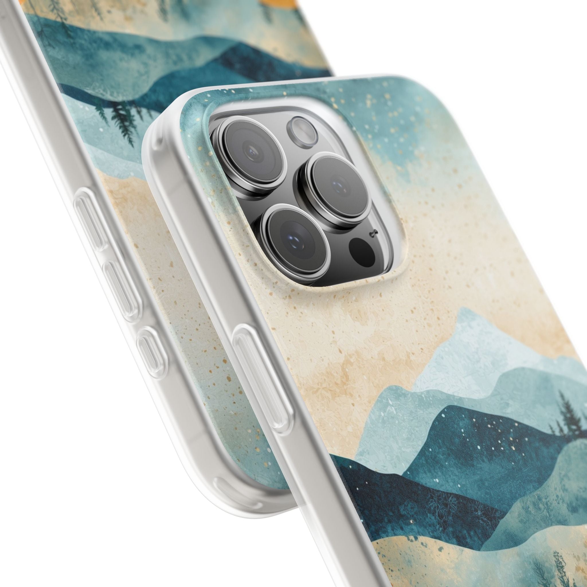 Moonlit Mountains iPhone 16 Pro Max Case - Soft