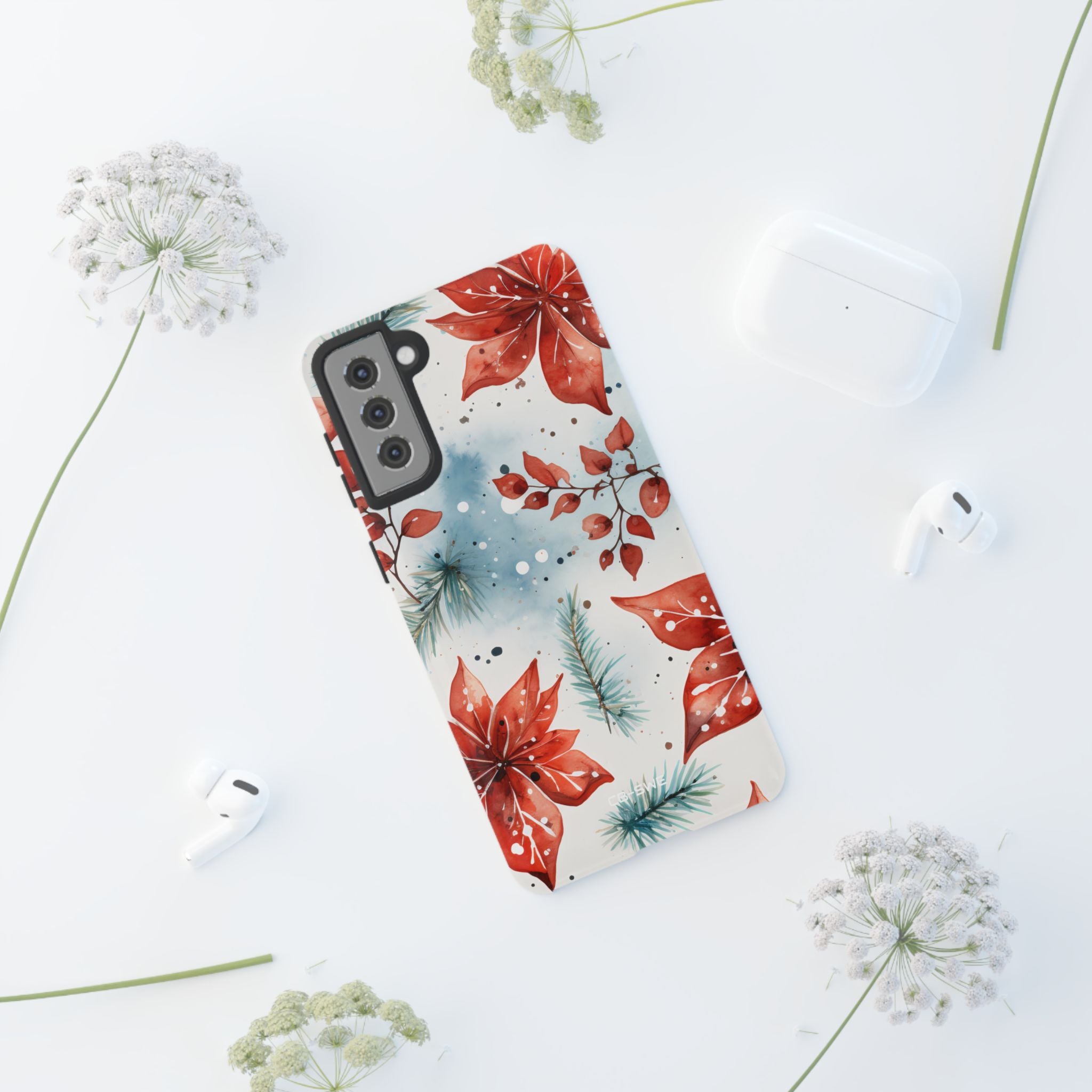 Poinsettias Bloom Bright - Samsung Case