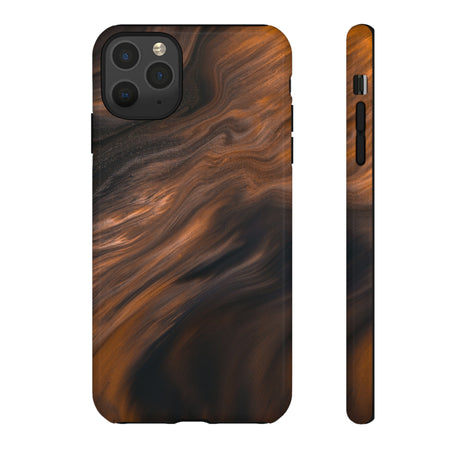 Brown Mist Ink Art iPhone Case (Protective) iPhone 11 Pro Max Glossy Phone Case