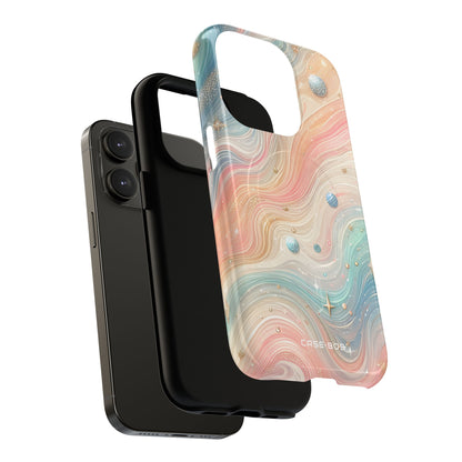 Iridescent Swirls iPhone 14 Pro Case - Tough+