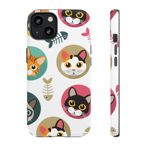 Cats Fishbone - Protective Phone Case