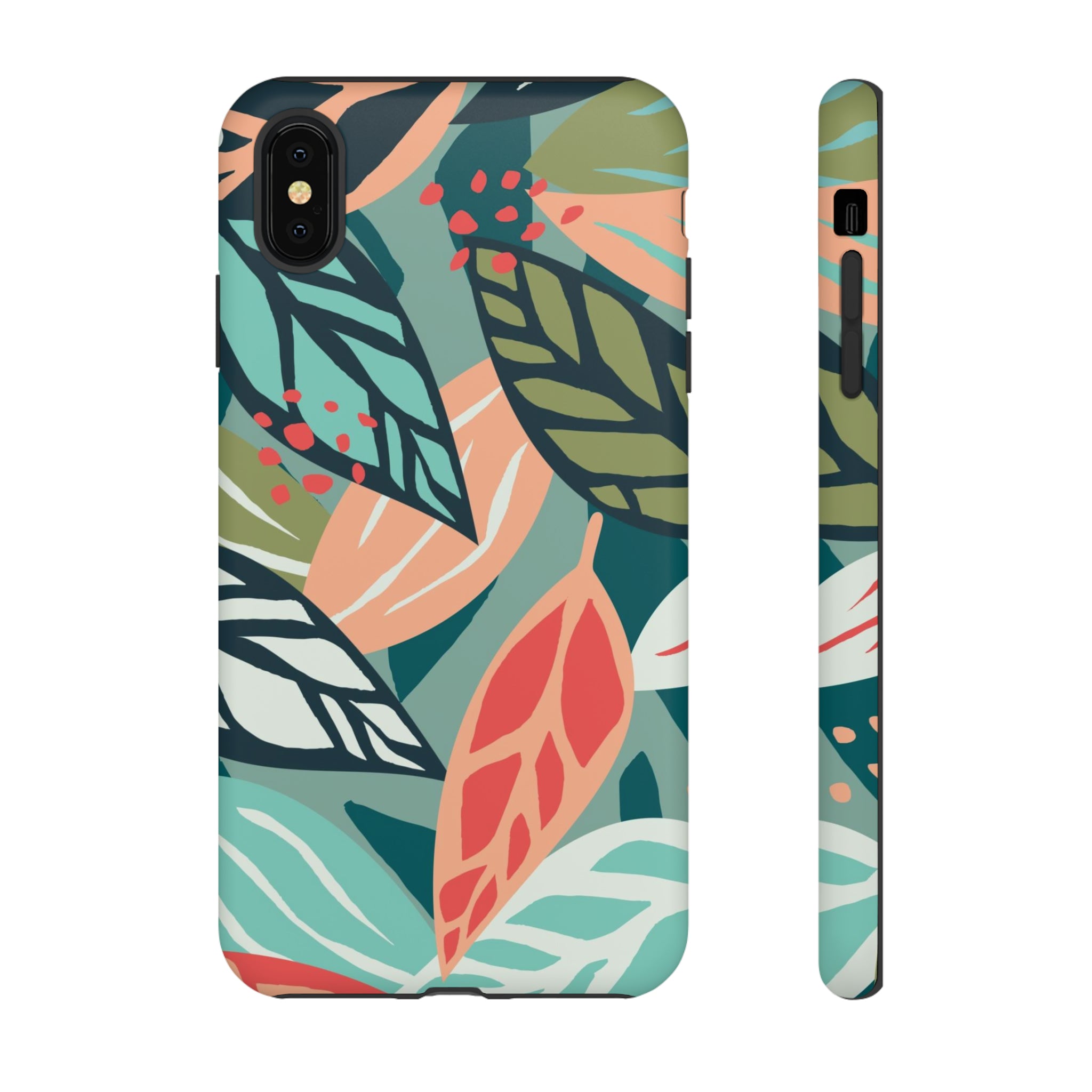 Mixed Tropical Leaf - Protective Phone Case