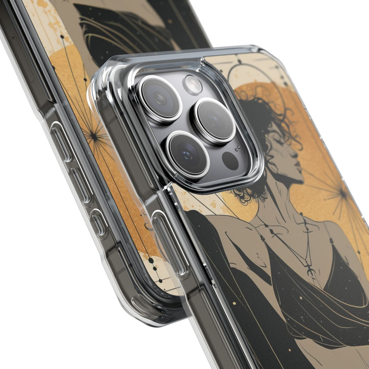 Celestial Elegance – Handyhülle für iPhone (Clear Impact – Magnetisch)