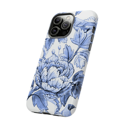 Watercolor Blue Floral - Protective Phone Case