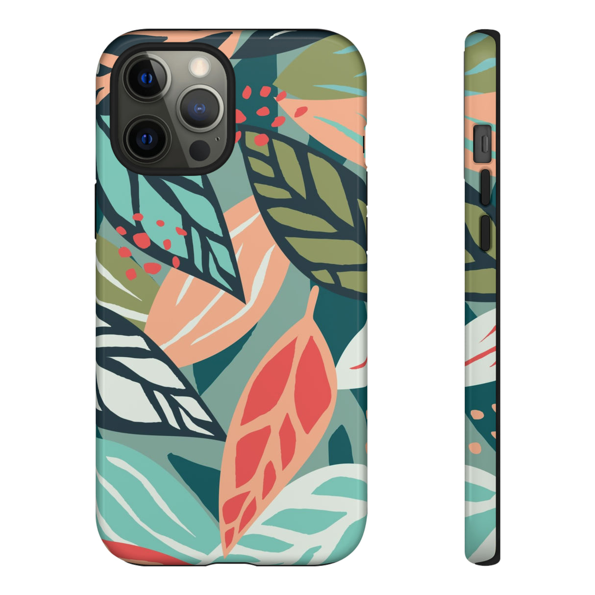 Mixed Tropical Leaf - Protective Phone Case